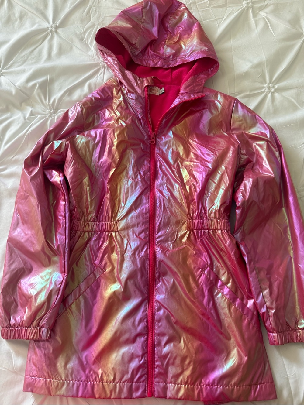 wonder nation Pink Iridescent Hooded Jacket